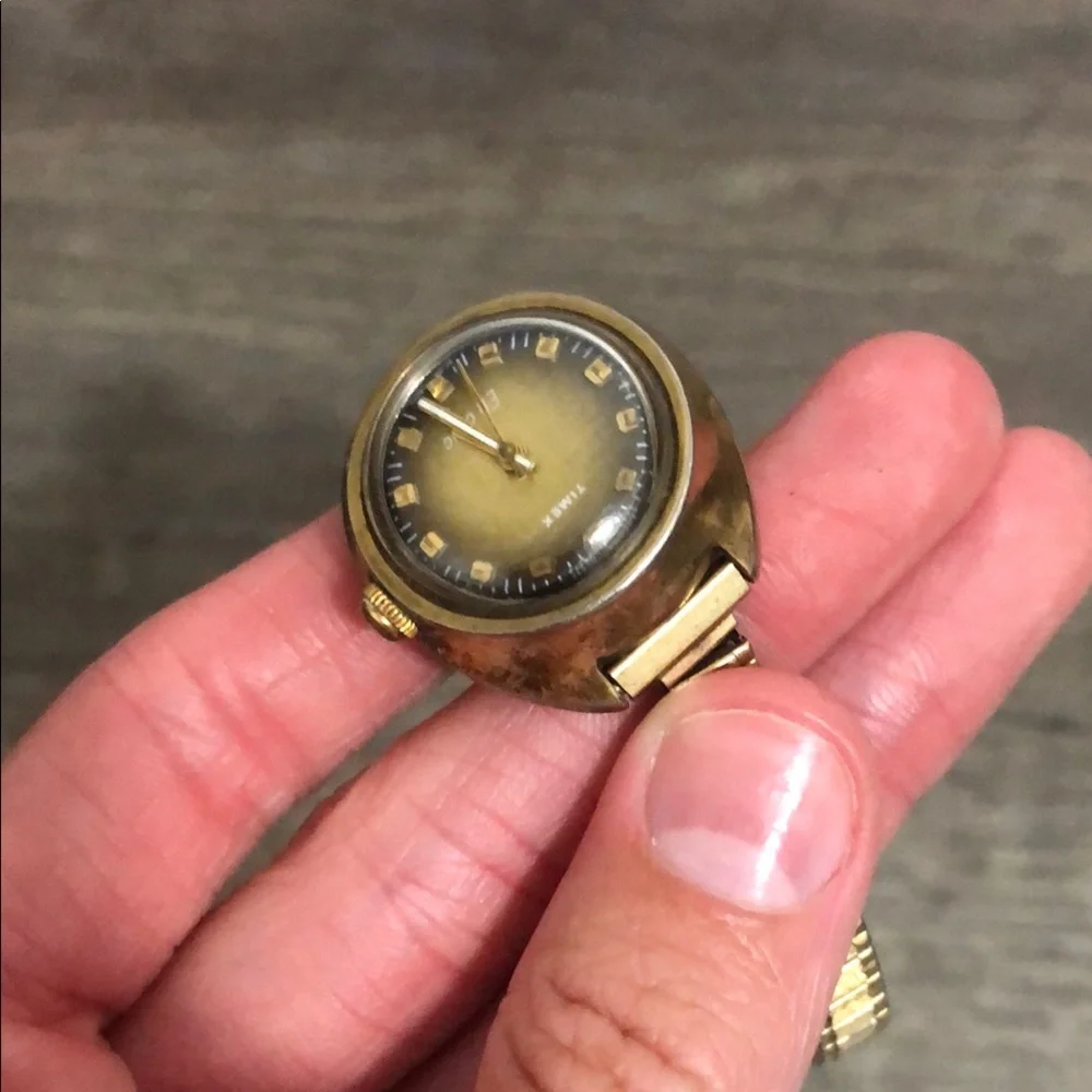 Gold Wristband Watch